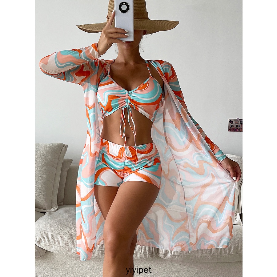 Bikini Ropa De Playa Push Up Estampado Floral Conjuntos De Mujeres Dos  Piezas Trajes De Baño