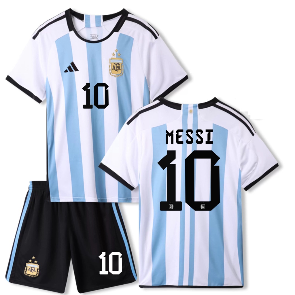 Camiseta adidas Argentina niño 3 estrellas Messi