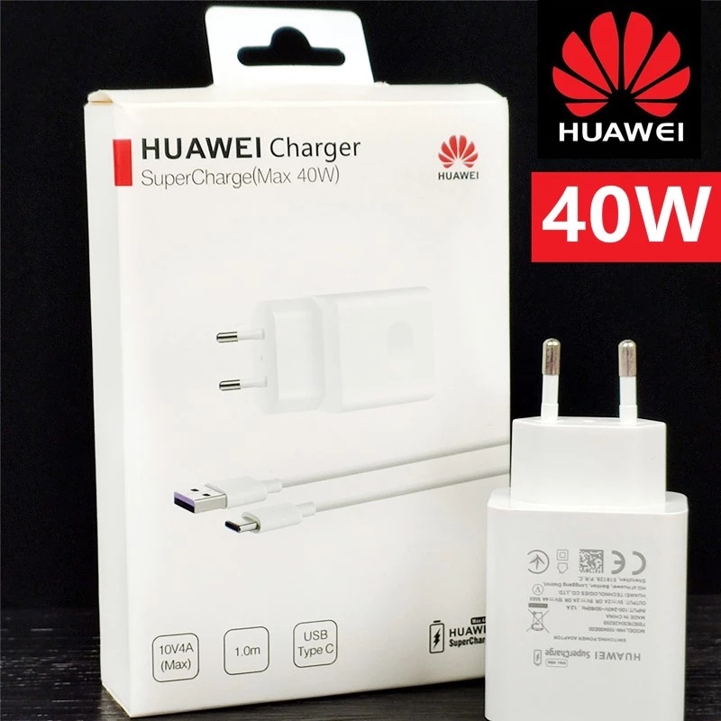 Cargador Huawei Supercharge 40W Tipo C Carga Rápida tipo C USB 3.0