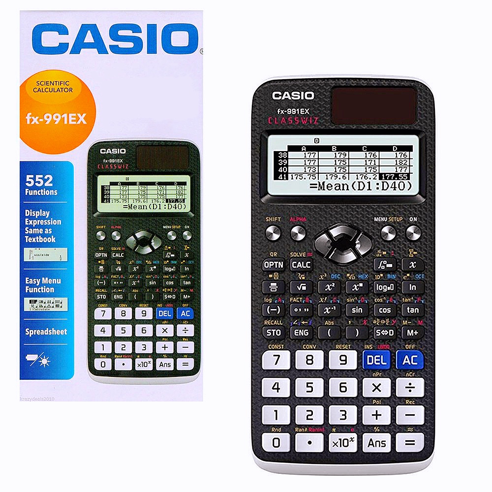Calculadora Científica Original Casio FX-991EX 991ES Plus 82MS Calculadoras  Nueva Edición 240 Funciones 2a Adecuada Para Uso Profesional Por  Estudiantes Genuinos
