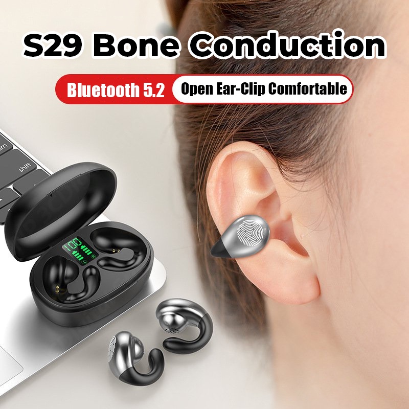 S29-auriculares inalámbricos con Bluetooth, cascos deportivos con