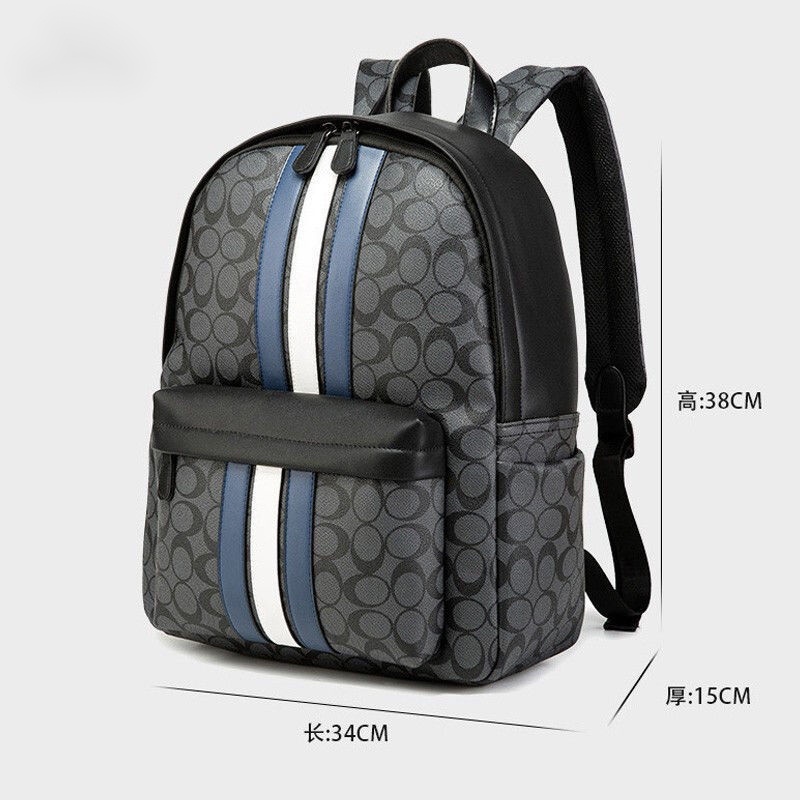 Mochila De Cuero Para Hombre Casual Gran Capacidad Bolso De