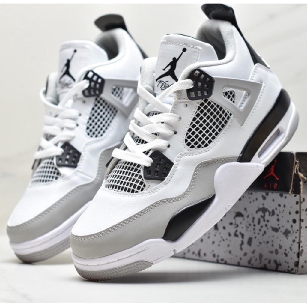 Zapato De Baloncesto Retro air jordan 4 original Blanco oreo