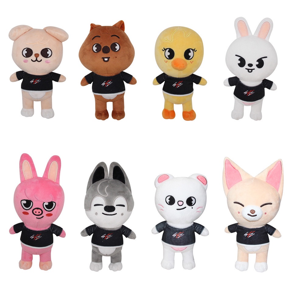 Juguetes De Peluche Skzoo 20cm Stray Kids Plush Wolf Chan Dibujos