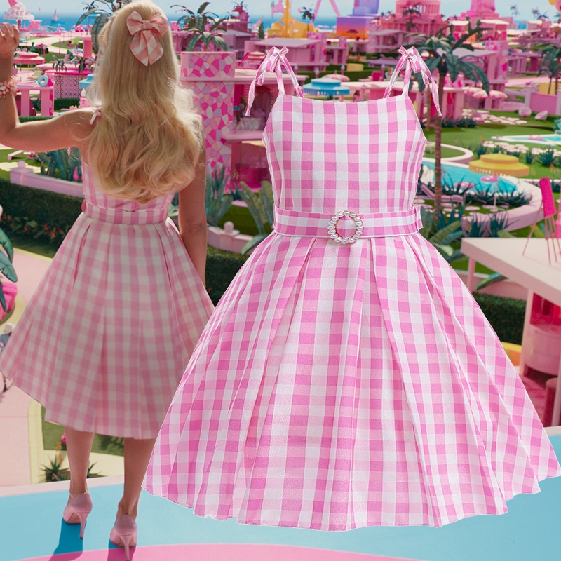 Disfraz Barbie Vestido de Cuadros para Niña y Adulto – Comercial REMAR