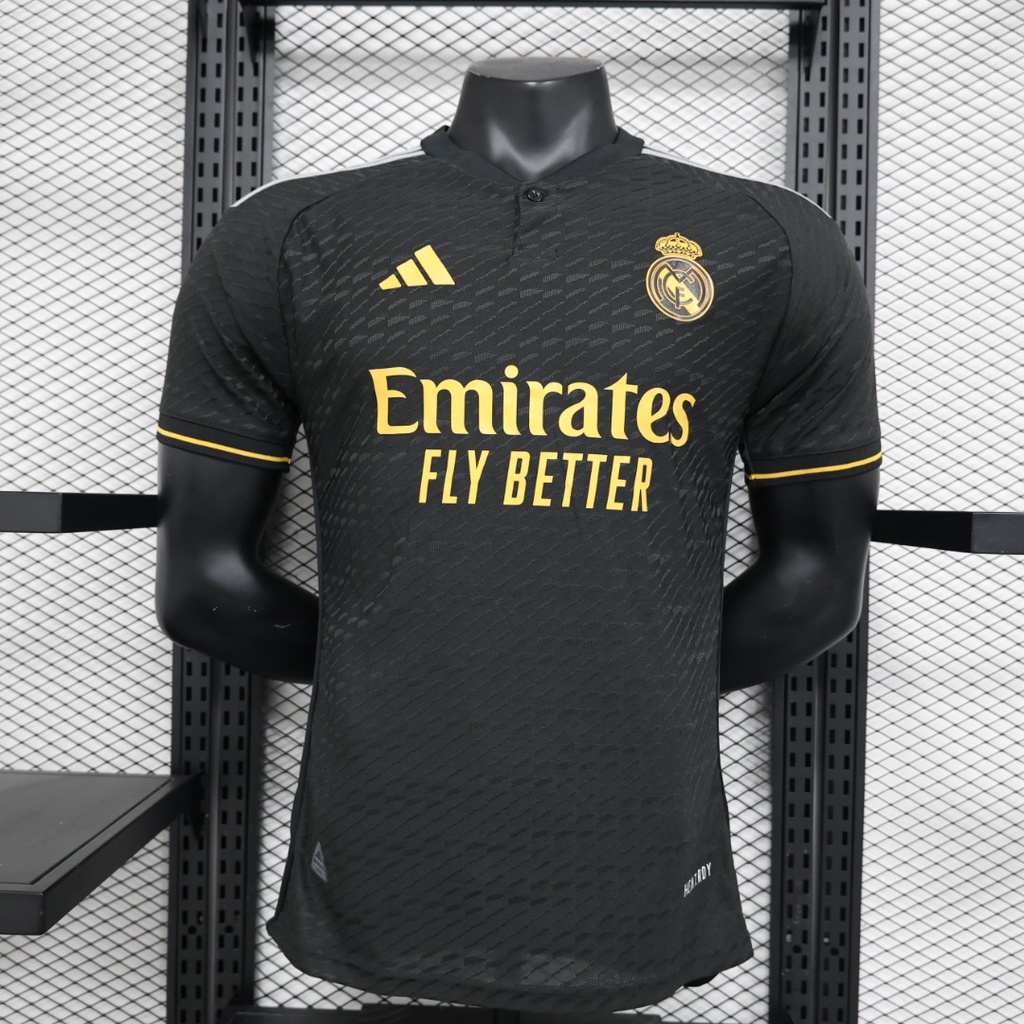 Camisa negra discount del real madrid