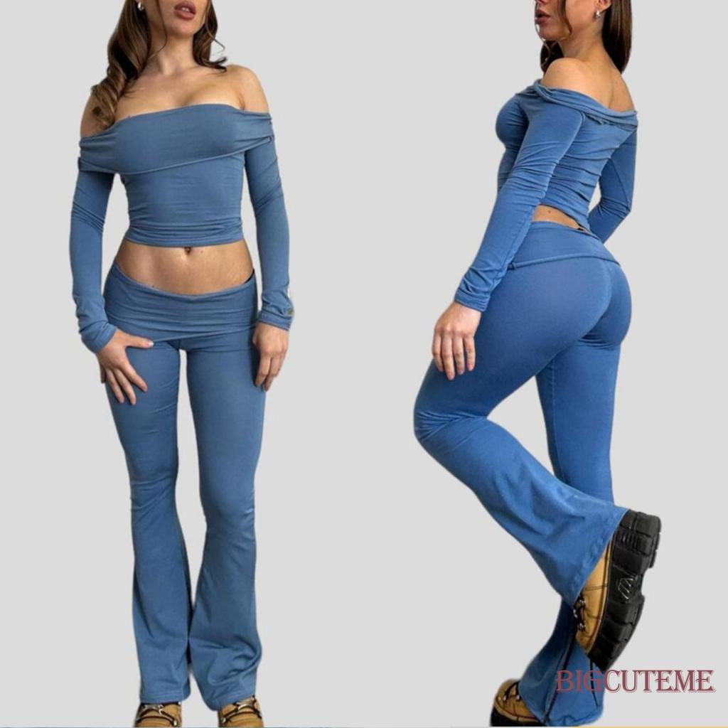 FB Mujeres Color Sólido Jeans Sueltos Cintura Alta Casual Elegante Salvaje  Pantalones De Pierna Ancha Compras Desgaste Diario