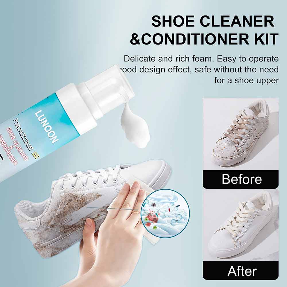 Wash-free Spray Shoes Cleaning Foam Dry Cleaner Trainer Shoe Whitener  Whitening