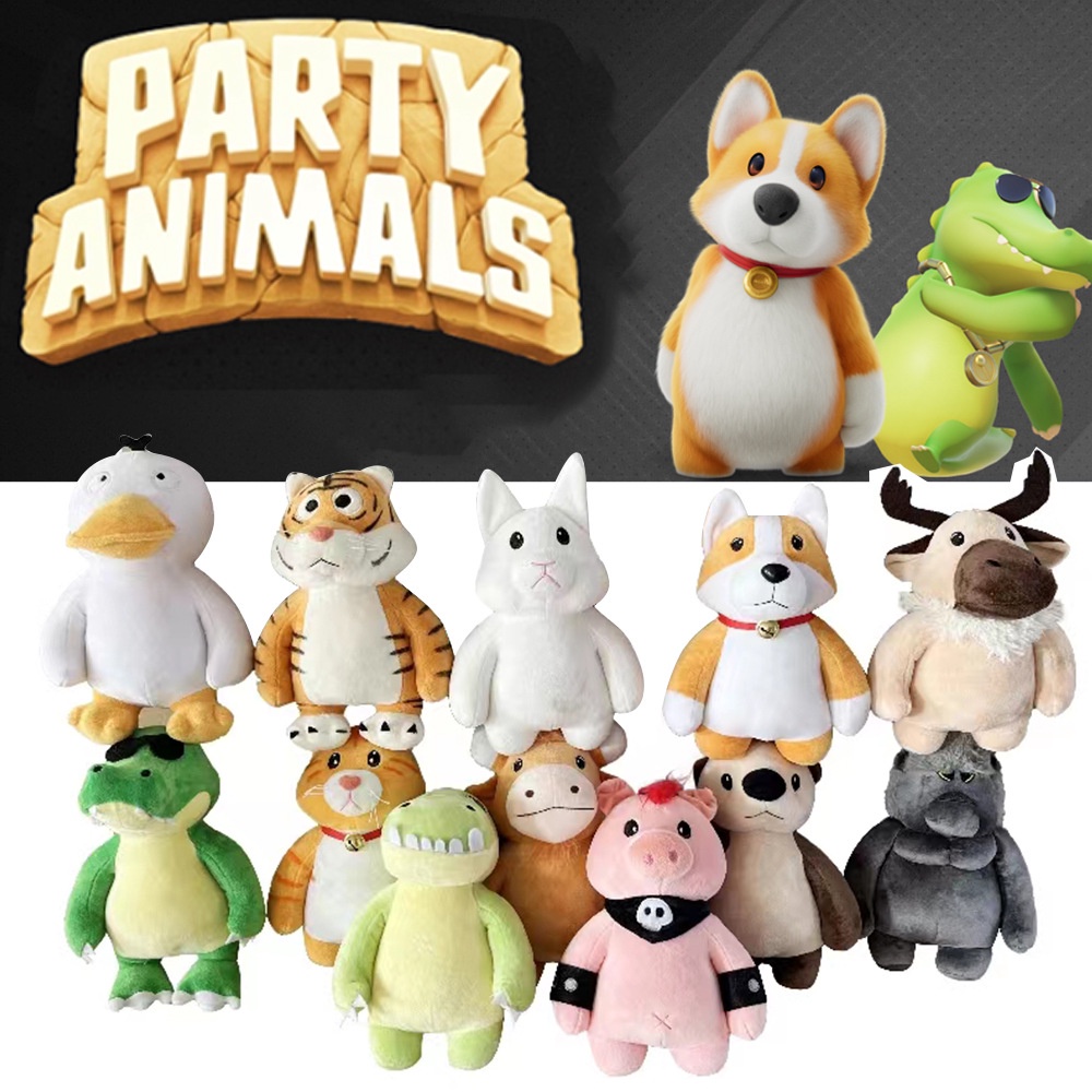 Animales de peluche, lindos peluches para fiestas temáticas de animales,  premio para profesores, estudiantes, juguetes de animales para bebés, niños  y