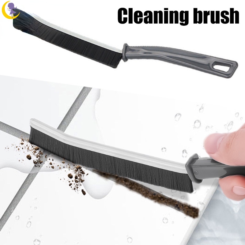 Cepillo limpiador de lechada para juntas de azulejos profundos, cerdas  rígidas en ángulo para duchas, bañeras, cocinas, herramienta de limpieza