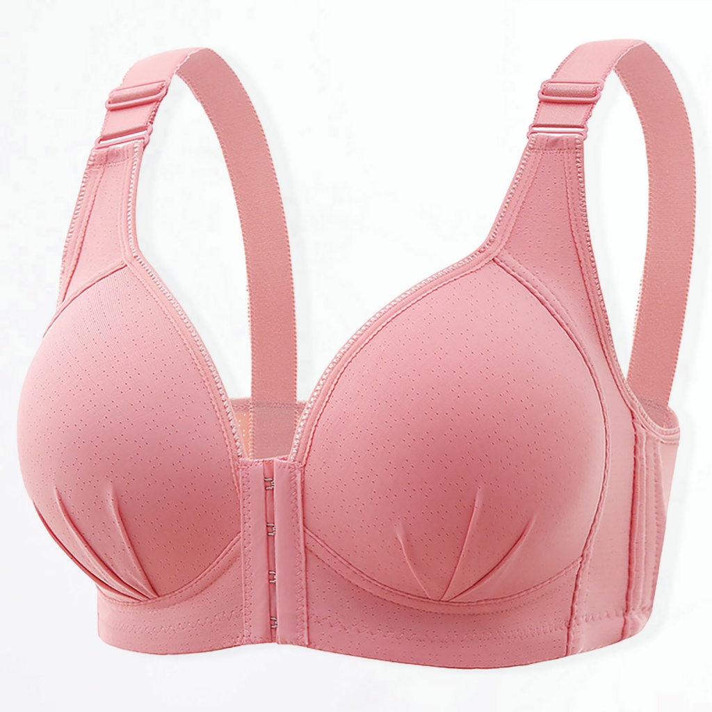Non-wired Push-up Bra Comfortable Front Closure Push Up Bra for Women Soft  Breathable Adjustable Straps No Wire Padded Solid Color Lady Bra Ideal for  Southeast Asian Buyers U-shaped Back Bra
