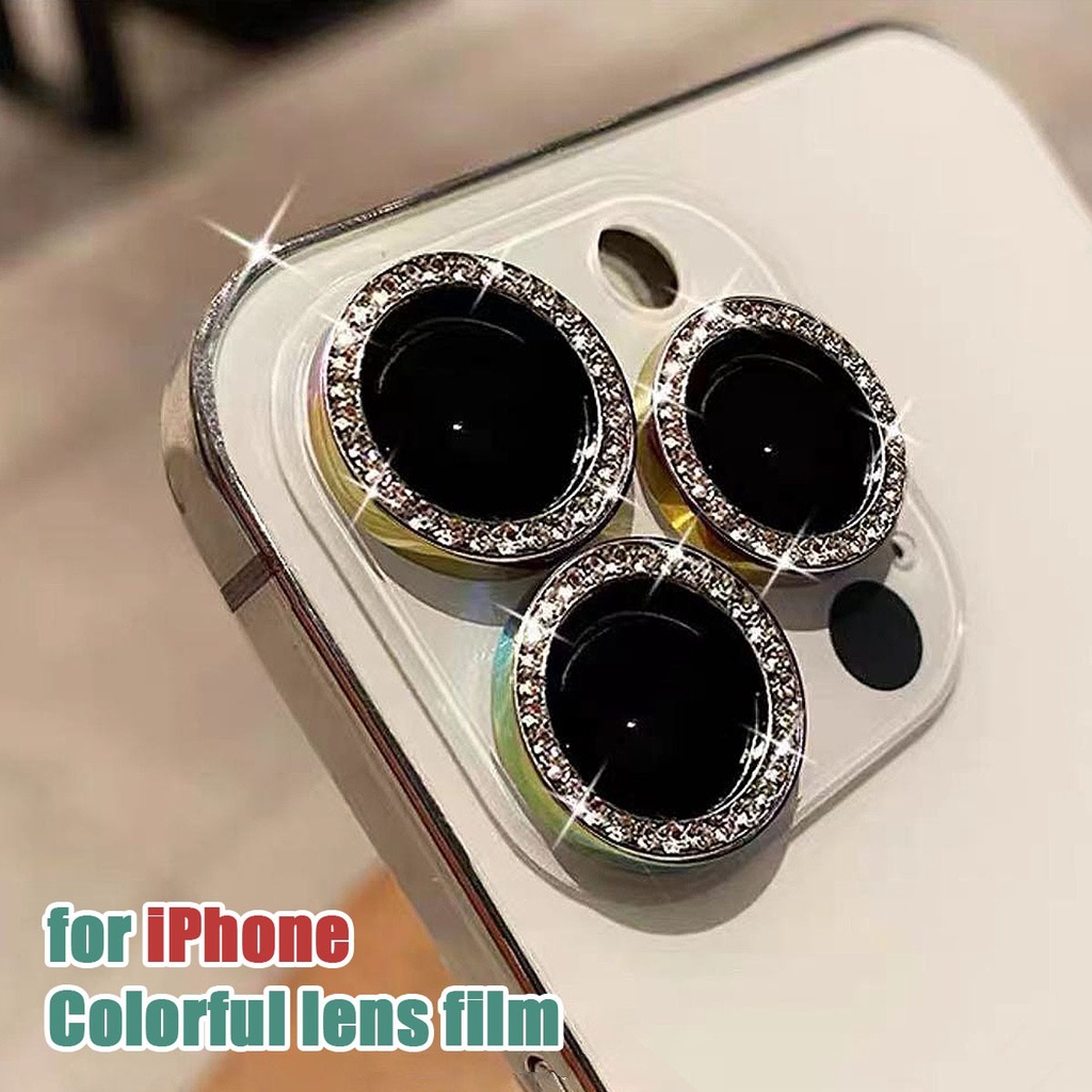 Para iPhone 15 Pro Max Gradient Starry Funda de silicona para teléfono con  película de lente (